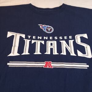 NFL Tennessee Titans Graphic College Football T Shirt Mens Size Medium M Blue